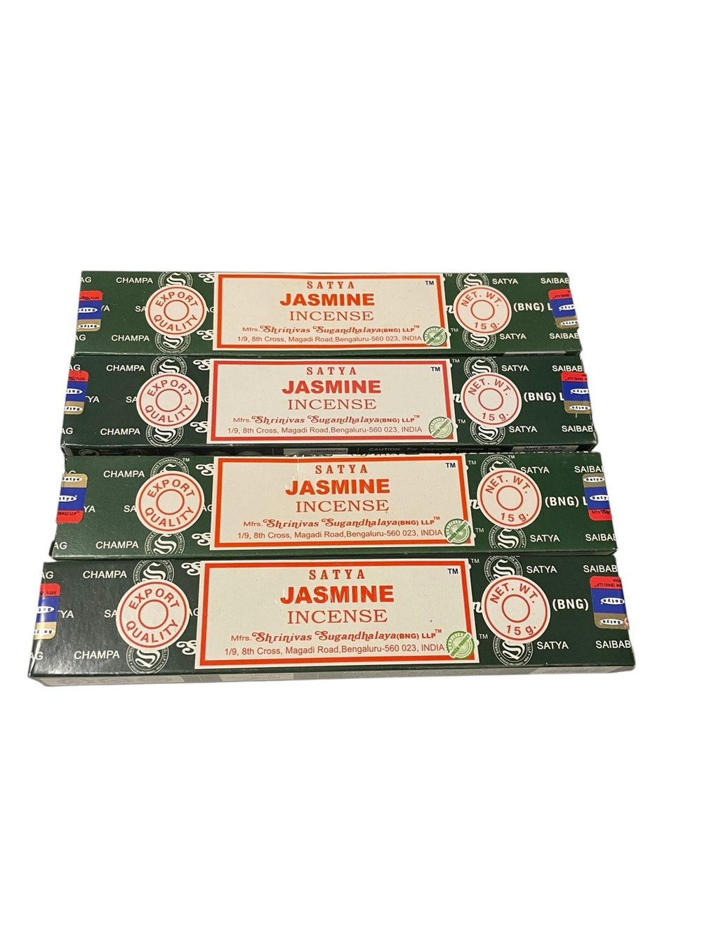 Satya Jasmine Incense 4 Boxes 15g Each